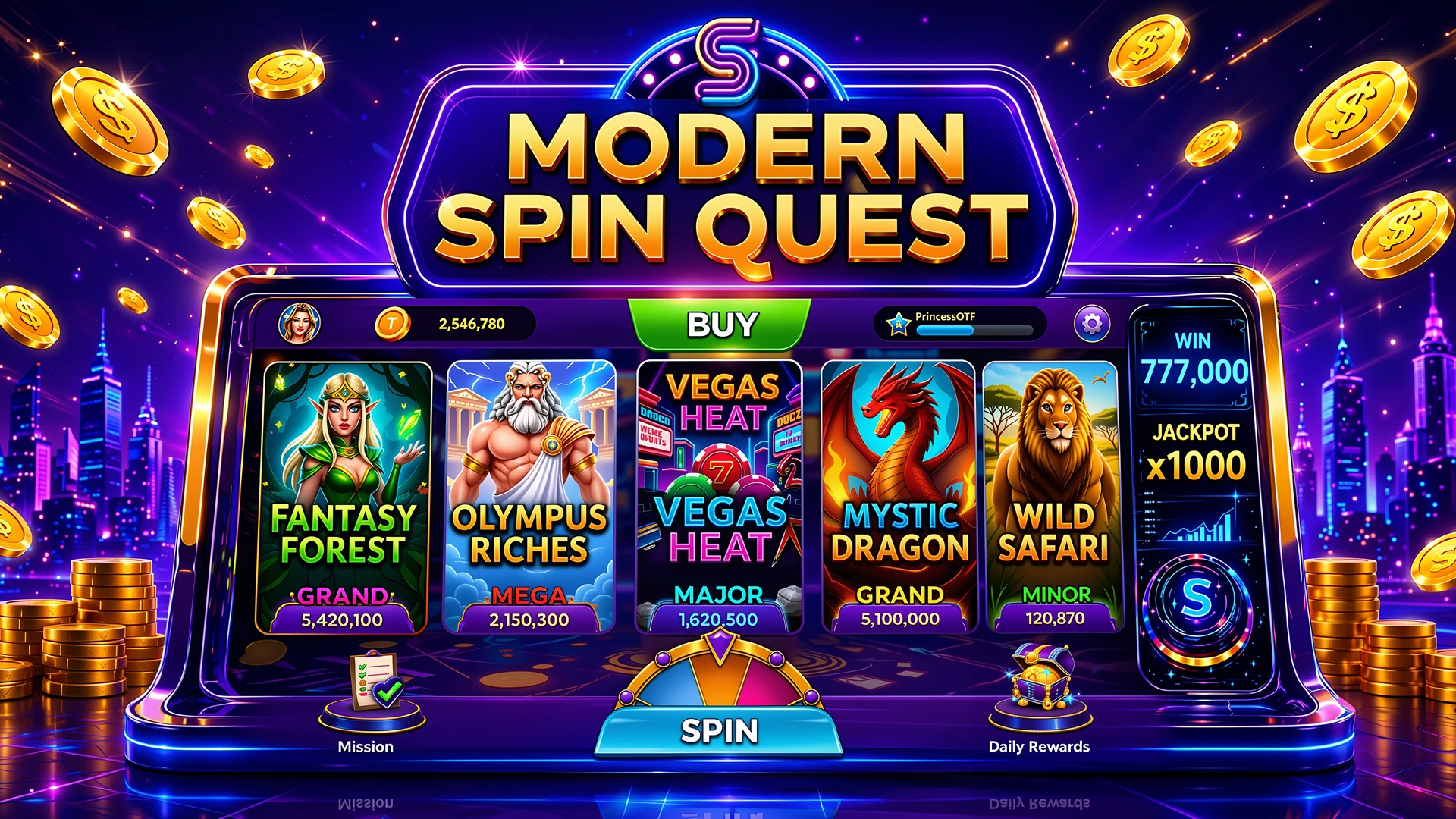Modern Spin Quest screenshot